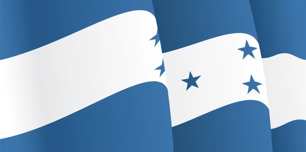 Pozadí s Mávání vlajky Honduras. Vektor — Stockový vektor