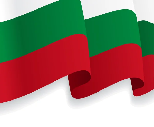 Fondo con ondear bandera búlgara. Vector — Vector de stock