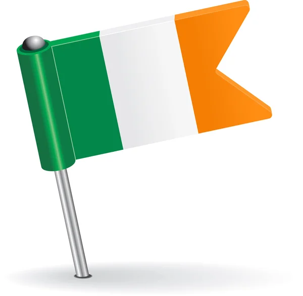 Icône drapeau irlandais. Illustration vectorielle — Image vectorielle