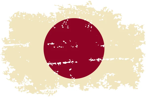 Drapeau grunge japonais. Illustration vectorielle . — Image vectorielle