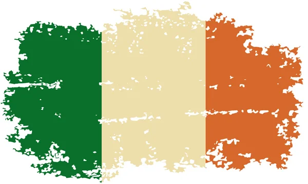 Bandeira grunge irlandesa. Ilustração vetorial . —  Vetores de Stock