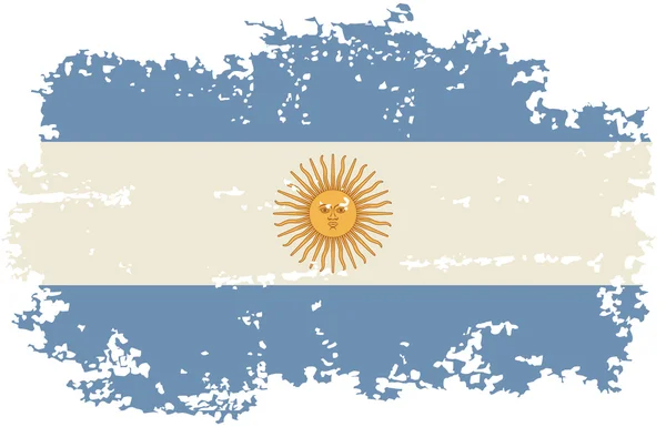 Argentine grunge flag. Vector illustration. — Stock Vector