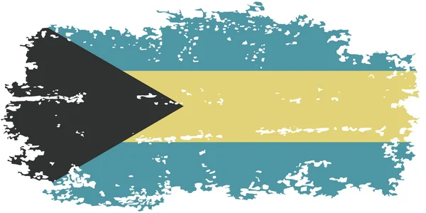 Bandeira do grunge das Bahamas. Ilustração vetorial . — Vetor de Stock