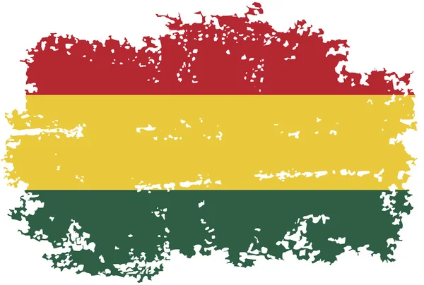 Bolivya grunge bayrak. vektör çizim. — Stok Vektör