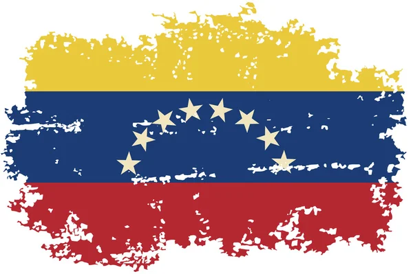 Venezuelan grunge flag. Vector illustration. — Stock Vector