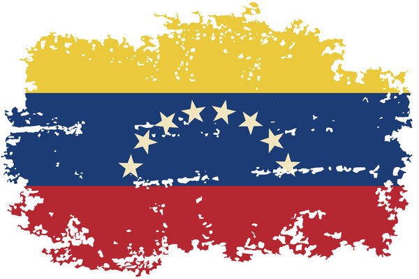 Венесуэльский гранж-флаг. Векторная иллюстрация
.