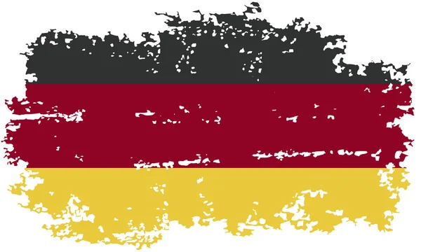 Vlajka Německo grunge. vektorové ilustrace. — Stockový vektor