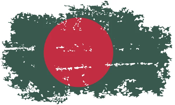 Bangladesh grunge flag. Vector illustration. — Stock Vector
