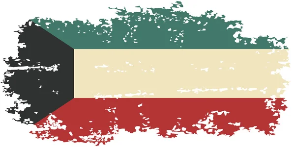Bandera grunge Kuwait. Ilustración vectorial . — Vector de stock