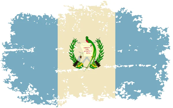 Guatemaltekische Grunge-Flagge. Vektorillustration. — Stockvektor