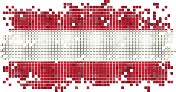 Bandiera grunge piastrelle austriaca. Illustrazione vettoriale — Vettoriale Stock