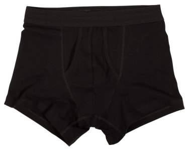 Beyaz arka plan üzerinde izole erkek iç giyim.