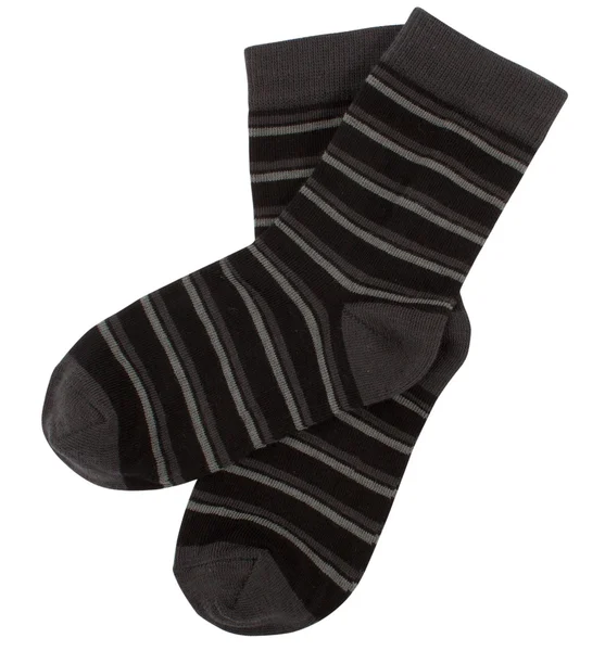 Paar sokken. Geïsoleerd op witte achtergrond — Stockfoto