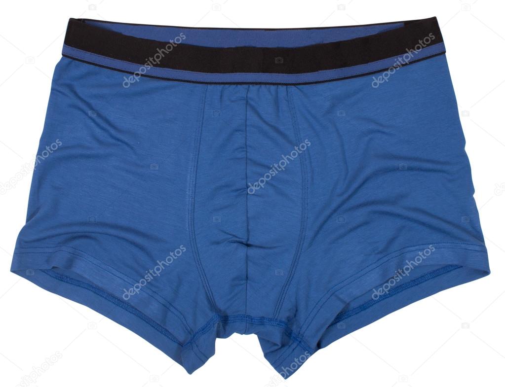 Male underwear isolated on white background.