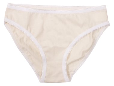 Beyaz arka plan üzerinde izole kadın külotu.