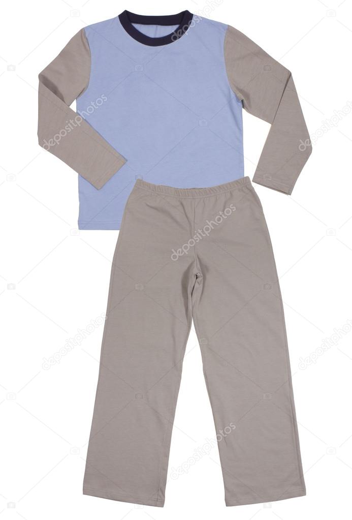 Child suit set isolated on white background