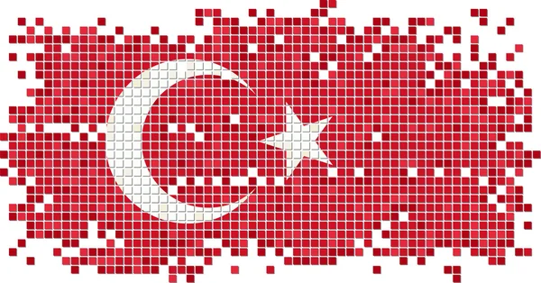 土耳其 grunge 瓷砖的标志。矢量图 — 图库矢量图片