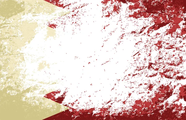 Bahrain flag. Grunge background. Vector illustration — Stock Vector