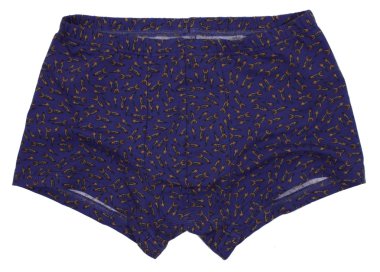 Beyaz arka plan üzerinde izole erkek iç giyim.