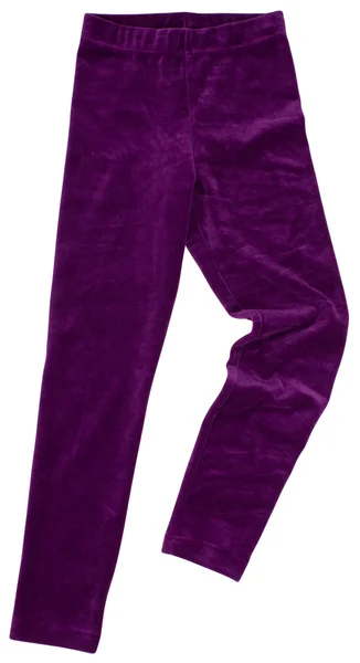 Purple sweatpants. Isolated on white background. — Stock Photo, Image