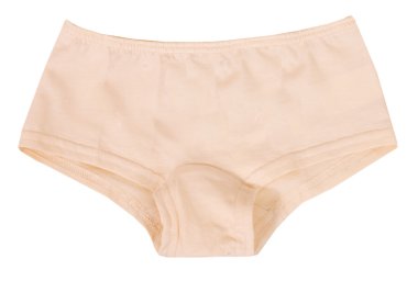 Beyaz arka plan üzerinde izole kadın külotu.