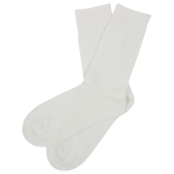 Par de meias. Isolado sobre fundo branco — Fotografia de Stock