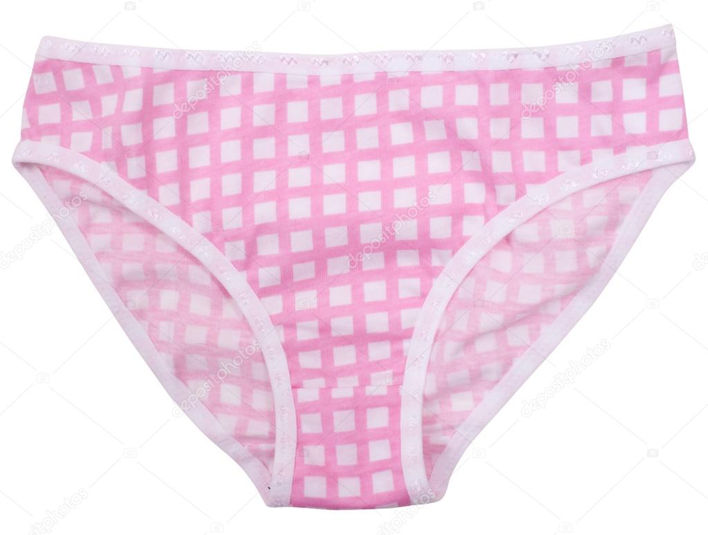 Womens panties isolated on white background.