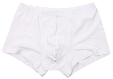 Beyaz arka plan üzerinde izole erkek iç giyim.