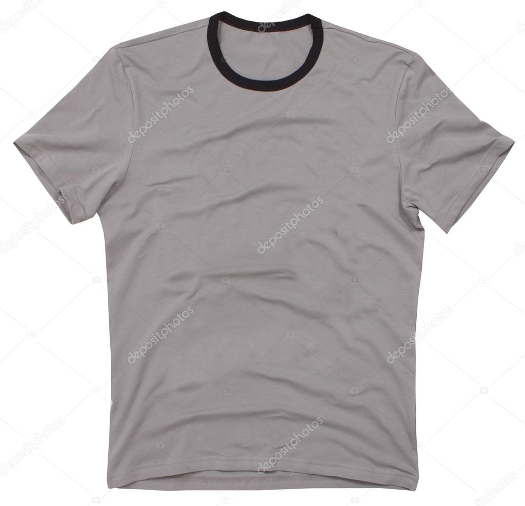 Mens t-shirt isolated on white background.