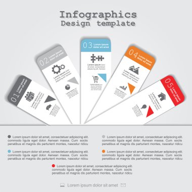 Soyut Infographic. Vektör çizim