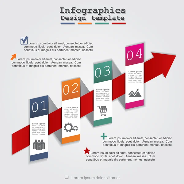 추상 infographic입니다. 벡터 일러스트 레이 션 — 스톡 벡터