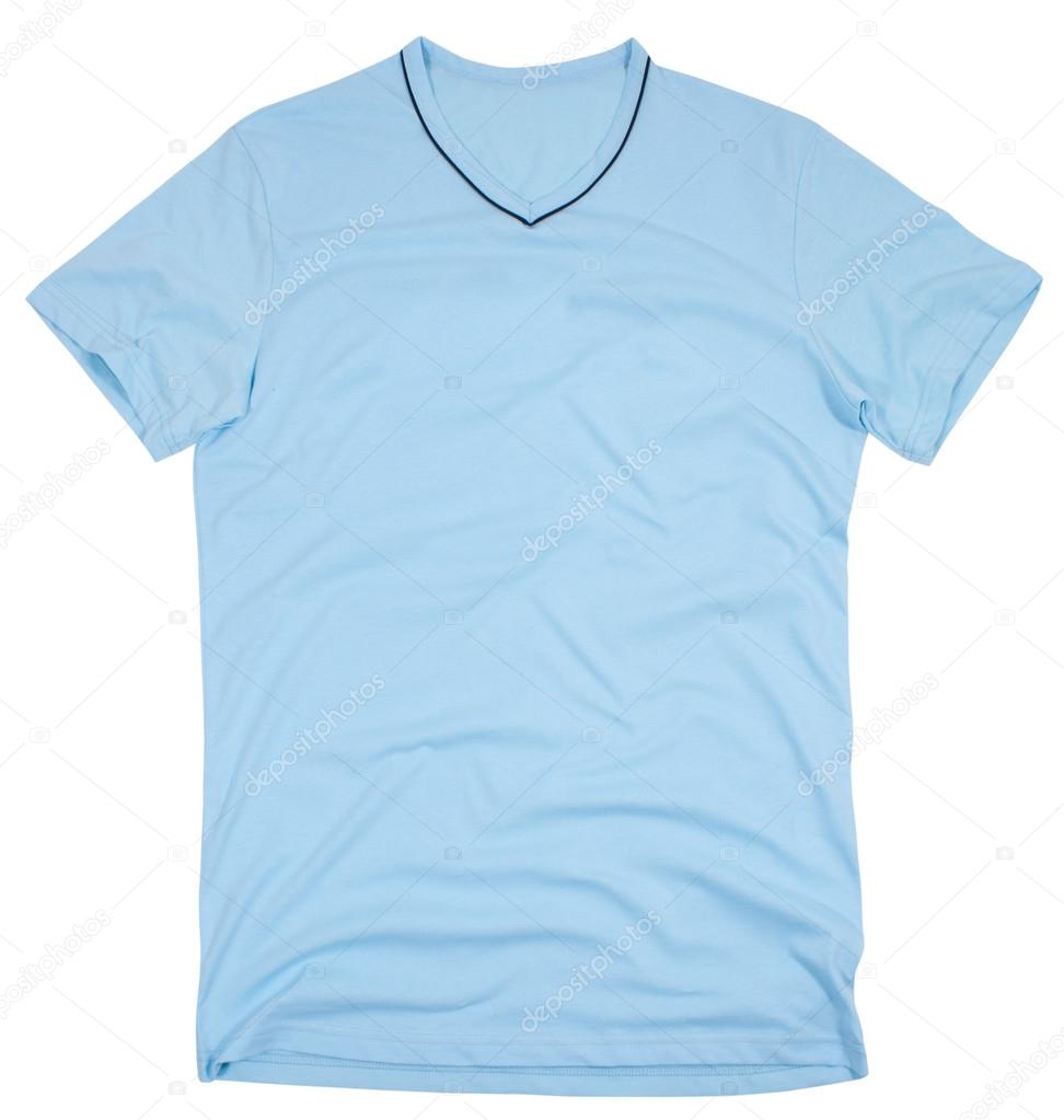 Mens t-shirt isolated on white background.