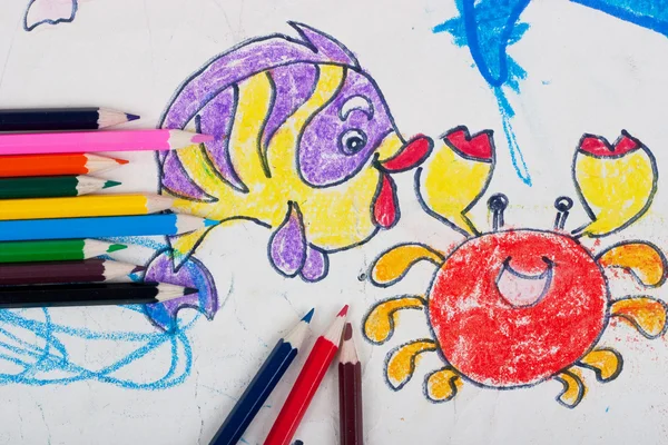 Childs drawing — Stock Photo, Image