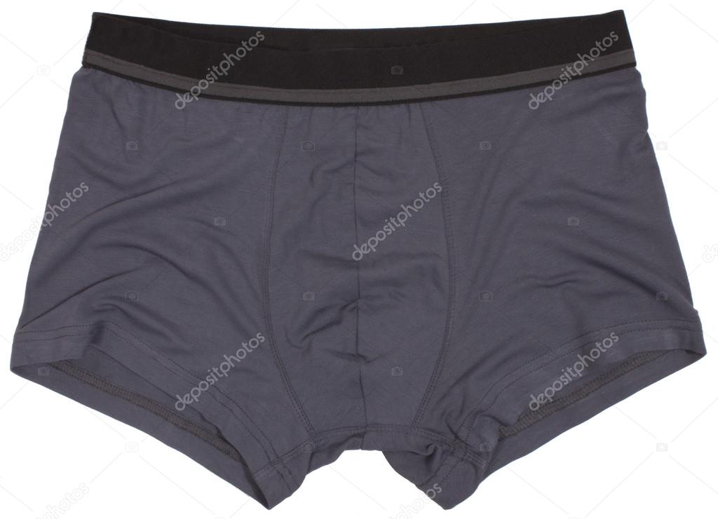 Male underwear isolated on white background.