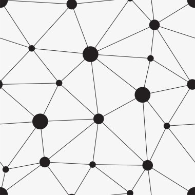 Çemberli, soyut, pürüzsüz desen. Vektör illüstrasyonu