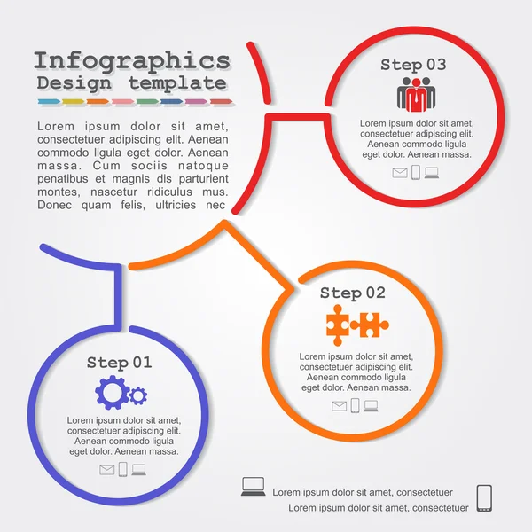 Infographic πρότυπο έκθεσης με γραμμές και εικονίδια. διάνυσμα — Διανυσματικό Αρχείο