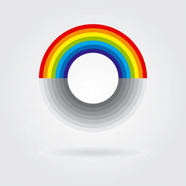 Abstract retro regenboog achtergrond. Vectorillustratie — Stockvector