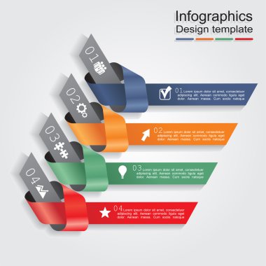 Infographic tasarım şablonu. vektör çizim