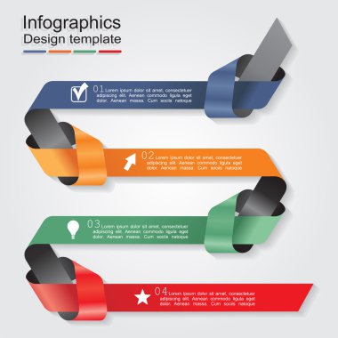 Infographic tasarım şablonu. vektör çizim