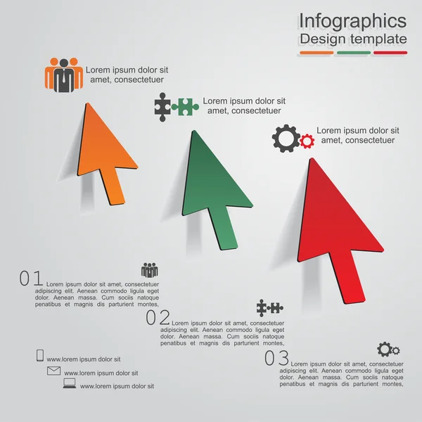Modello di progettazione infografica. Illustrazione vettoriale — Vettoriale Stock