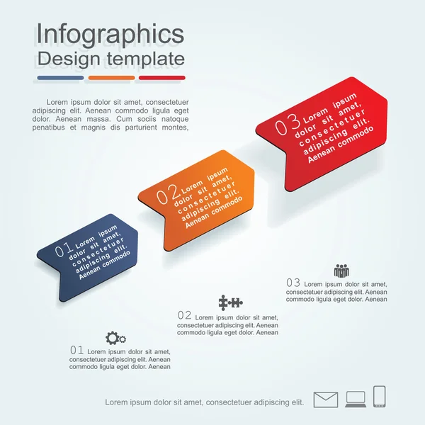 Infografische Design-Vorlage. Vektorillustration — Stockvektor