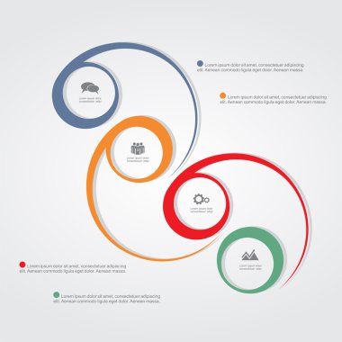 Infographic tasarım şablonu. vektör çizim