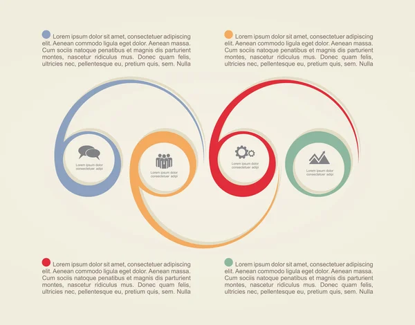 Infographic design template. Vector illustration — Stock Vector
