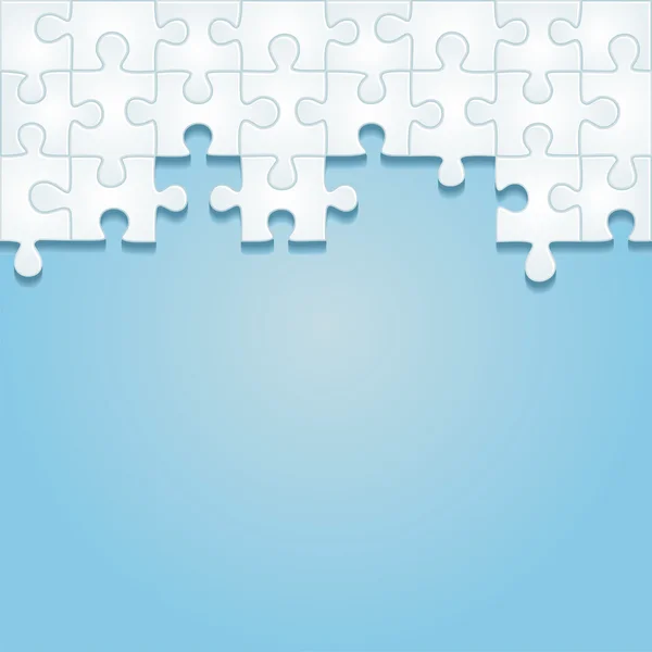 Puzzle-Rahmen Hintergrund. Vektorillustration — Stockvektor