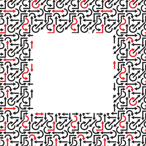 Marco de plantilla con fondo de patrón. Ilustración vectorial . — Archivo Imágenes Vectoriales