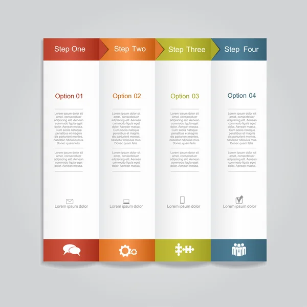 Layout del modello di report infografico. Illustrazione vettoriale — Vettoriale Stock