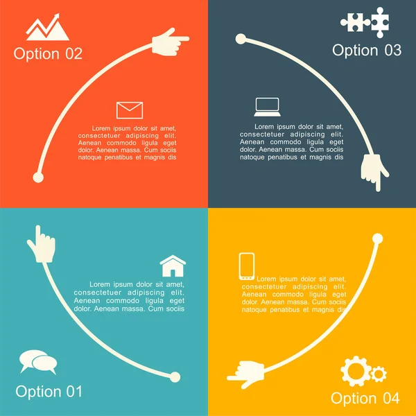 Шаблон інфографічного дизайну. Векторні ілюстрації . — стоковий вектор