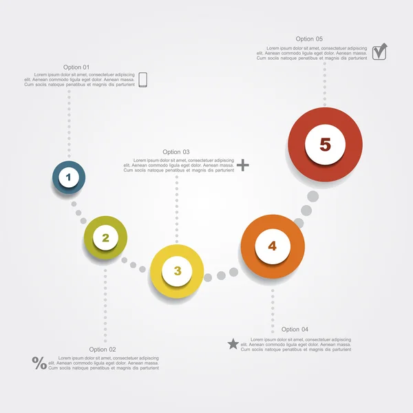 Infographic ontwerpsjabloon. vectorillustratie. — Stockvector