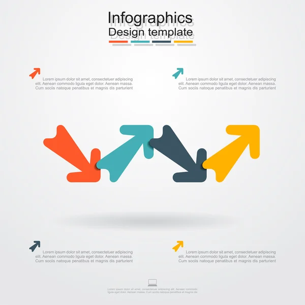 Modèle de conception infographique. Illustration vectorielle . — Image vectorielle