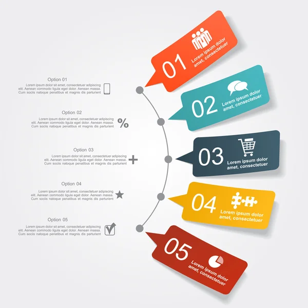 Infographic formgivningsmall. vektor illustration. — Stock vektor